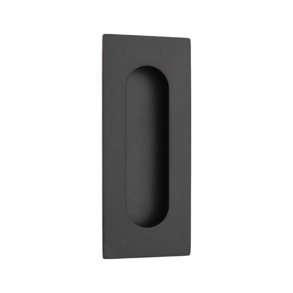 RECTANGLE FLUSH HANDLE BLACK 120x51mm