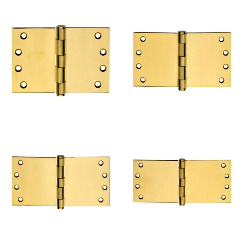 304 Stainless Steel Satin Brass Projection Hinge