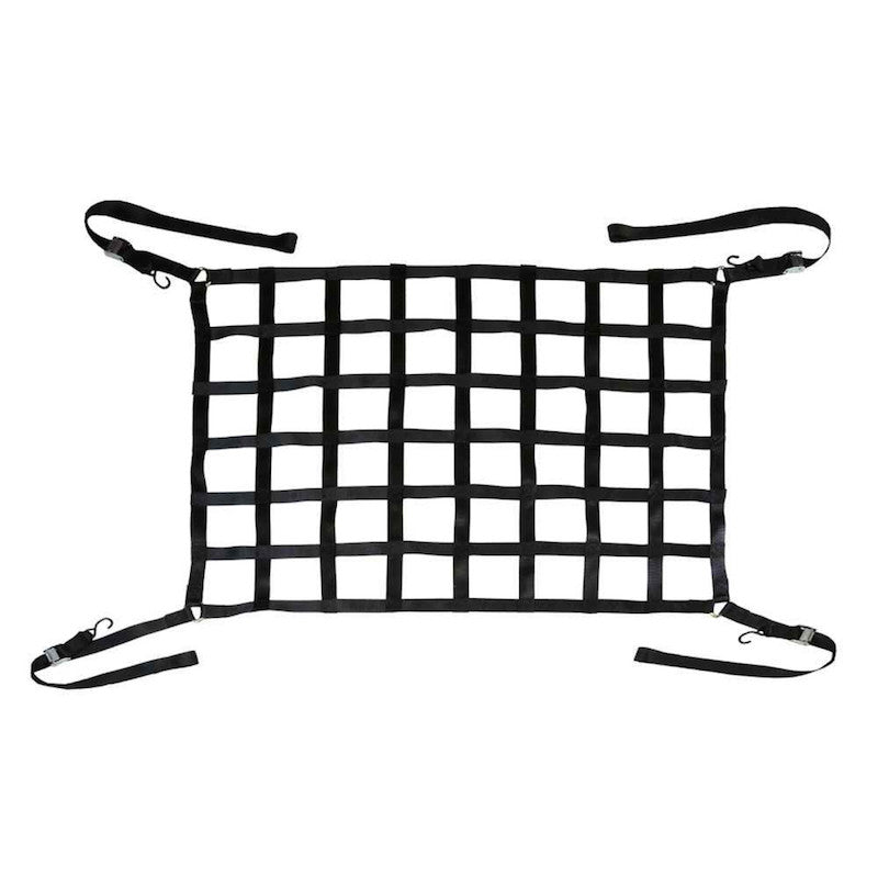 Cargo net with cam buckles and s hooks