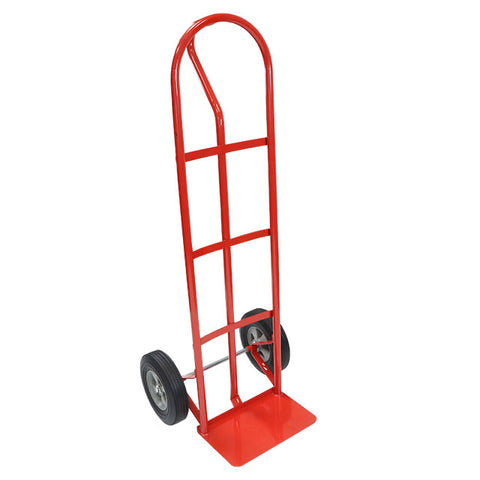 basic steel hand truck red