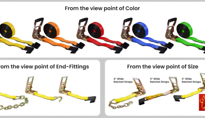 Types of Ratchet Straps Choose the Best Suitable Tie Down Straps for You