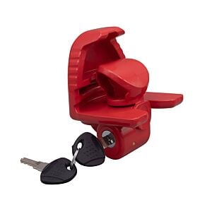 Universal Heavy Duty Trailer Coupler Lock -  Red