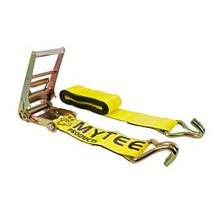 4" x 30' Yellow Ratchet Tie-Down Straps w/ Wire Hook 16,200 Lbs Capacity