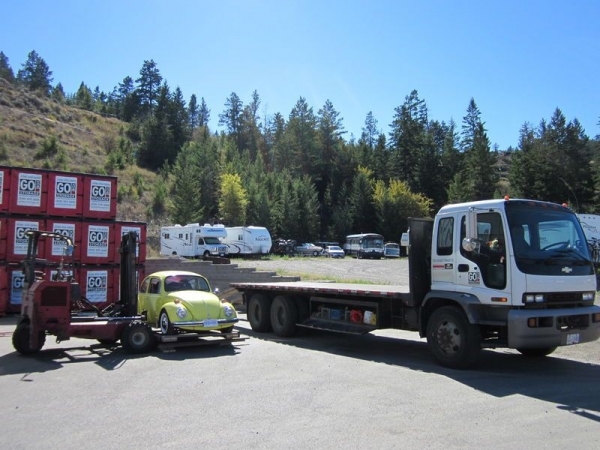 GO BOX Loading a Flatbed Truck